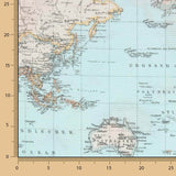 Lona estampada Mapa-múndi Vintage - Ribes y Casals