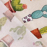 Lona estampada com cactos coloridos - Ribes y Casals