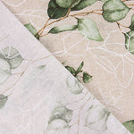 Lona estampada com folhas de eucalipto - Ribes y Casals