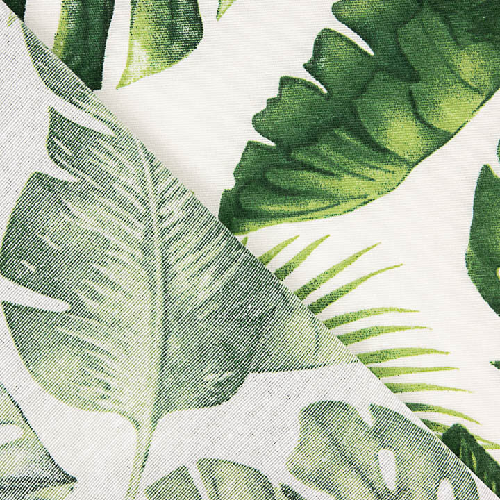 Lona estampada com folhas tropicais - Ribes y Casals