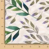 Lona estampada com folhas de oliveira - Ribes y Casals