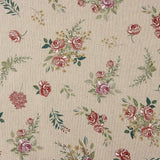 Lona com Estampado Floral Romântico sobre Beige - Ribes y Casals