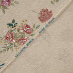Lona com Estampado Floral Romântico sobre Beige - Ribes y Casals