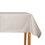 Toalhas de mesa antimanchas com riscas cinzentas jaspeadas - Ribes y Casals