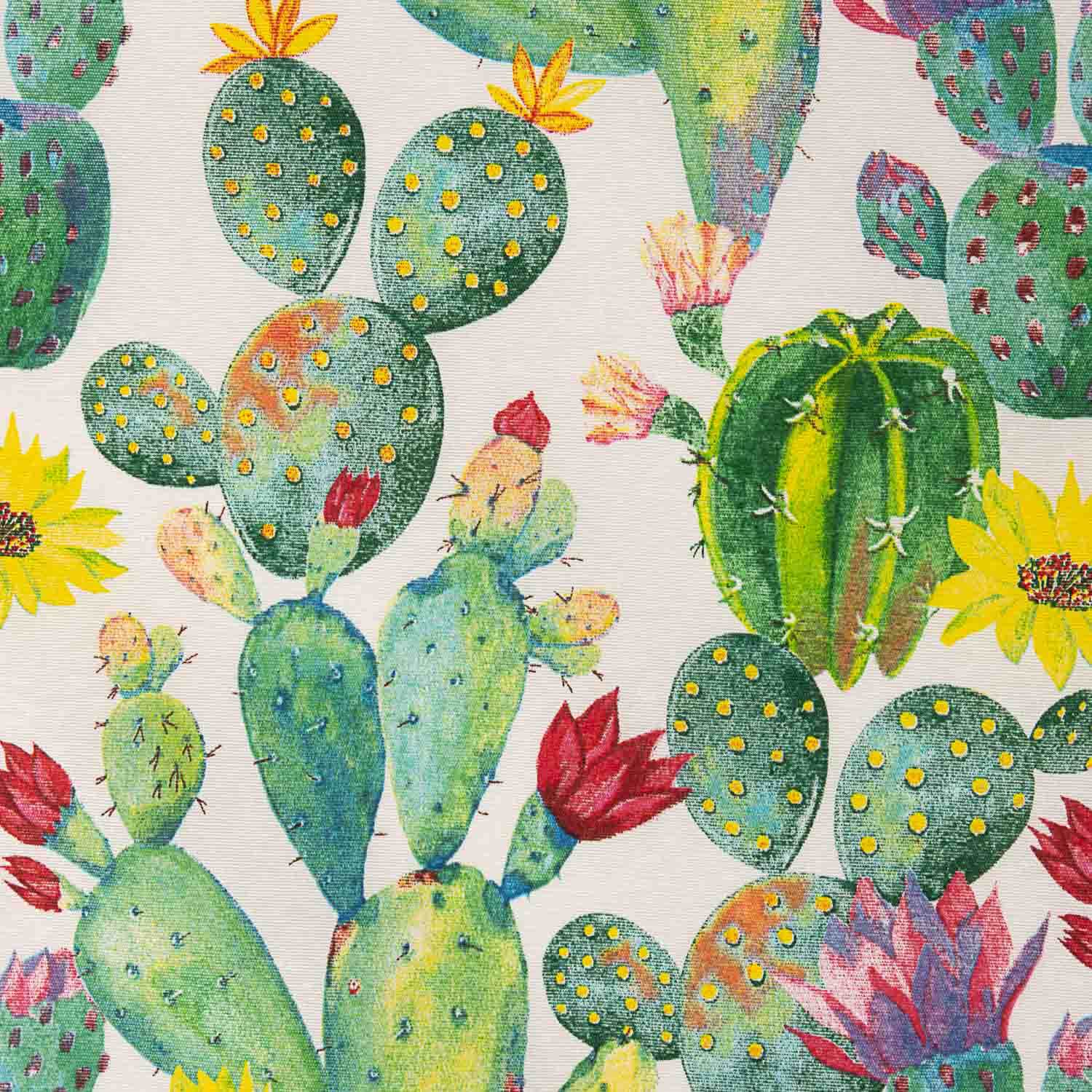 Lona estampada Cactus Aquarela - Ribes y Casals