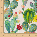 Lona estampada Cactus Aquarela - Ribes y Casals