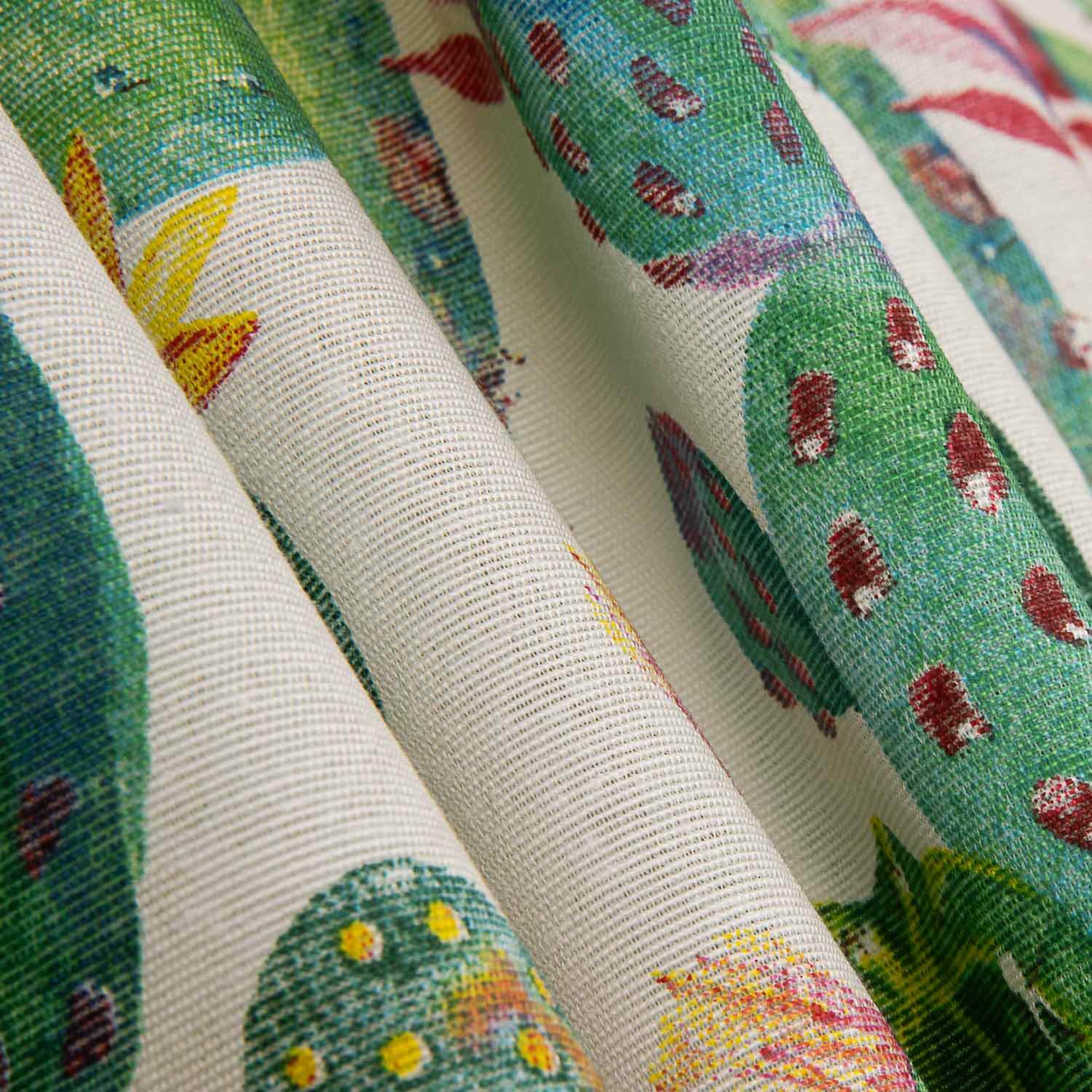 Lona estampada Cactus Aquarela - Ribes y Casals