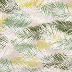 Lona estampada com folhas de palmeira tropical - Ribes y Casals