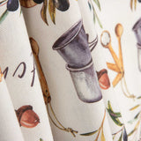 Lona Panamá Estampada Cozinha Olive Mediterrânea - Ribes y Casals