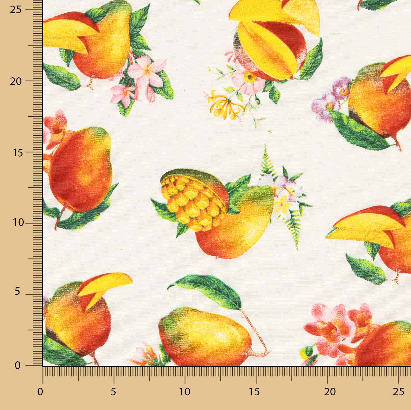 Lona estampada Mango Tropical - Ribes y Casals