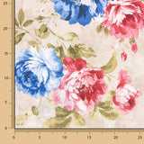 Lona estampada floral Provenza azul - Ribes y Casals
