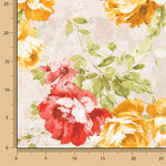 Lona estampada floral Provenza vermelha - Ribes y Casals