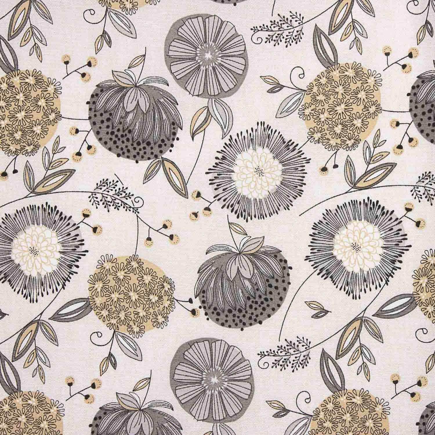 Lona estampada com flores nórdicas - Ribes y Casals