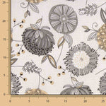 Lona estampada com flores nórdicas - Ribes y Casals