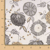 Lona estampada com flores nórdicas - Ribes y Casals