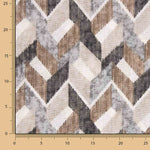 Lona estampada com padrão geométrico abstrato - Ribes y Casals