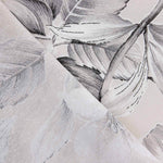 Lona estampada com flores elegantes cinzentas - Ribes y Casals