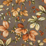 Lona estampada com folhas de outono - Ribes y Casals