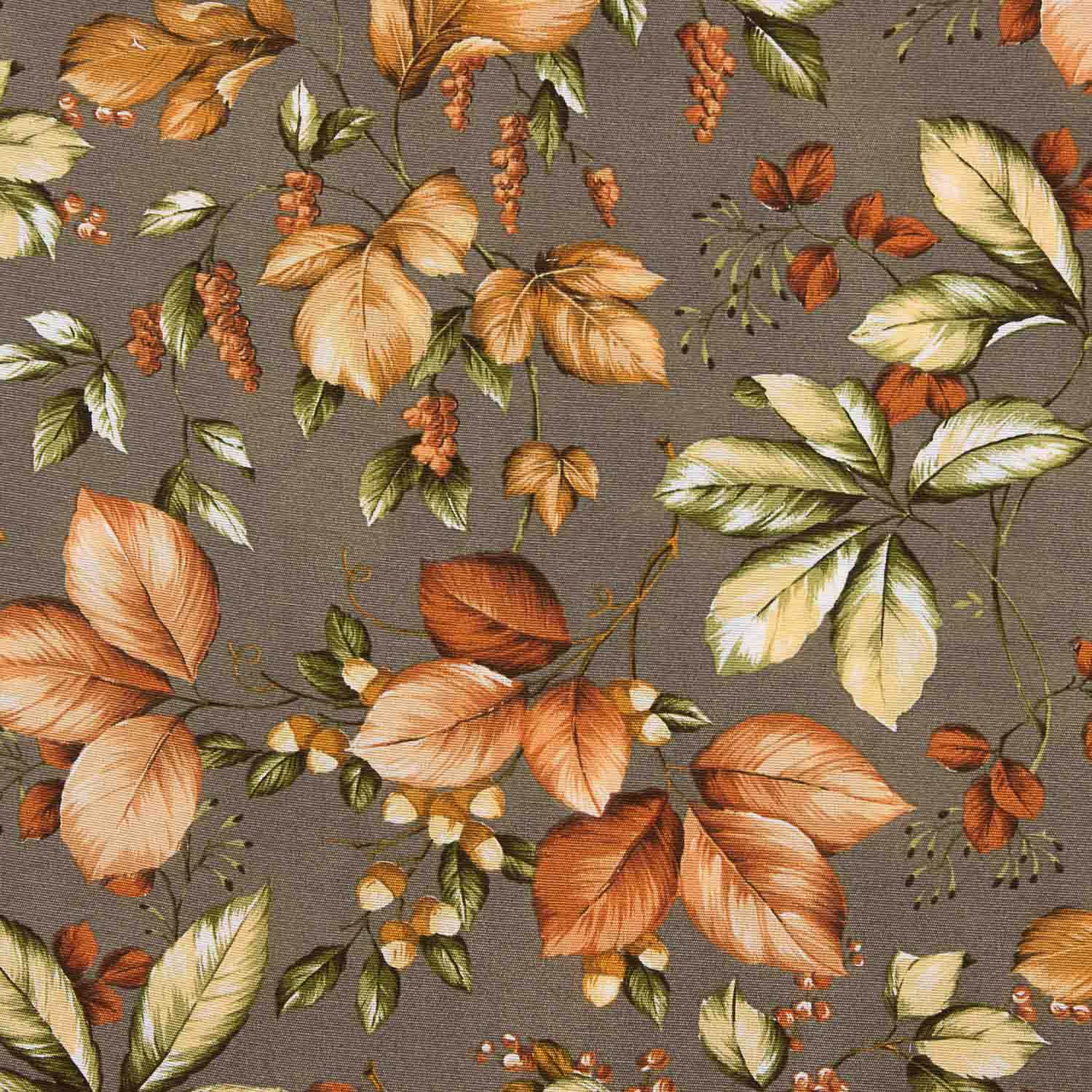 Lona estampada com folhas de outono - Ribes y Casals