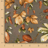 Lona estampada com folhas de outono - Ribes y Casals