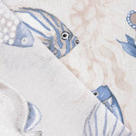Lona estampada com peixes marinhos - Ribes y Casals