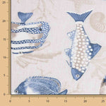 Lona estampada com peixes marinhos - Ribes y Casals