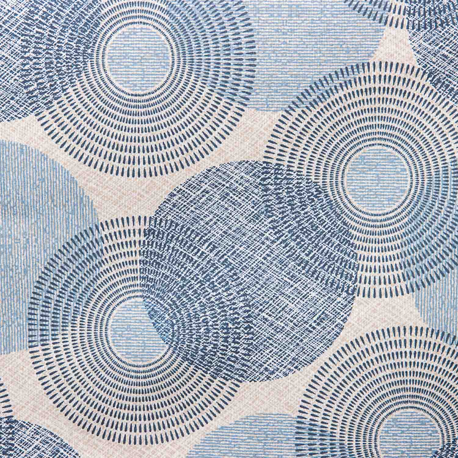 Toalha de mesa resinada com círculos azuis - Ribes y Casals