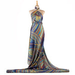 Cetim Estampado Jaipur Azul - Ribes y Casals