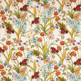 Retalho de viscose estampado com delicadas flores botânicas - Várias medidas x largura de 140 cm - Ribes y Casals
