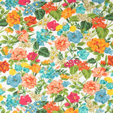 Viscose estampada com flores da primavera luminosa - Ribes y Casals