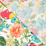 Viscose estampada com flores da primavera luminosa - Ribes y Casals