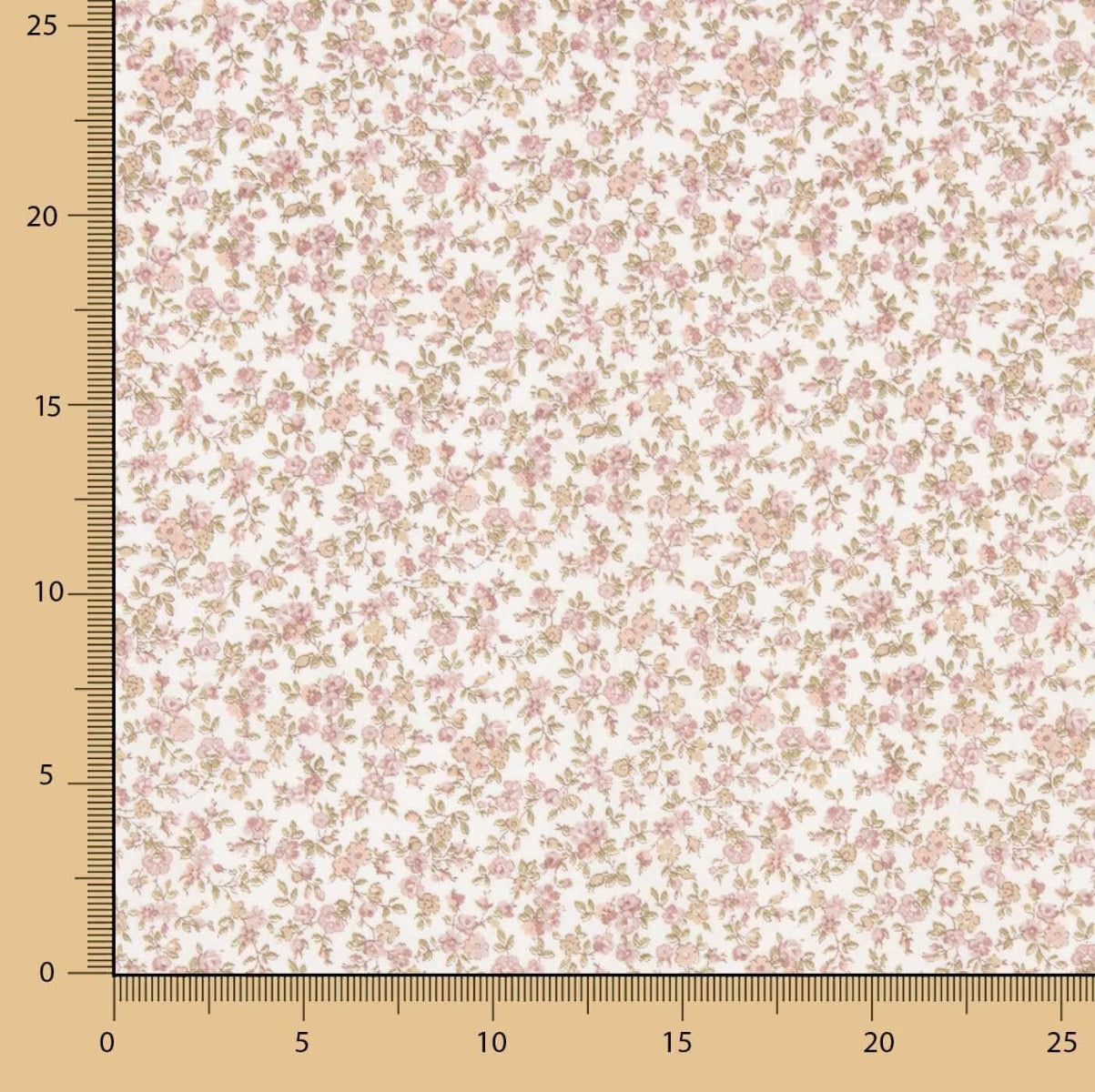 Viyela Algodão Rosa Empoeirada - Ribes y Casals