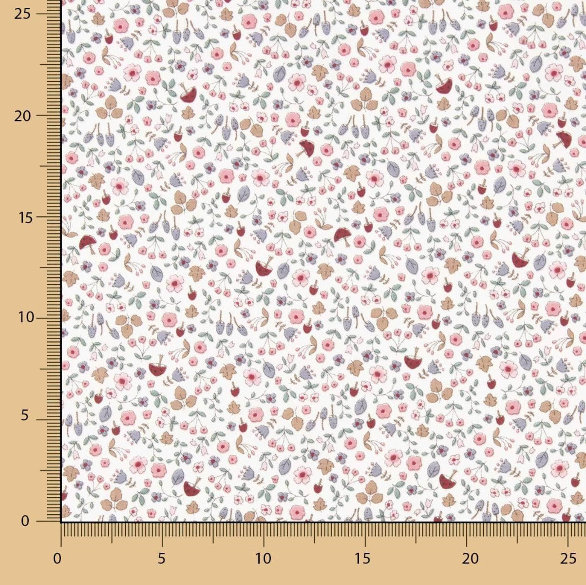 Viyela Algodão Jardim Orgânico - Ribes y Casals