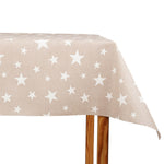 Toalha de mesa resinada com estrelas bege - Ribes y Casals