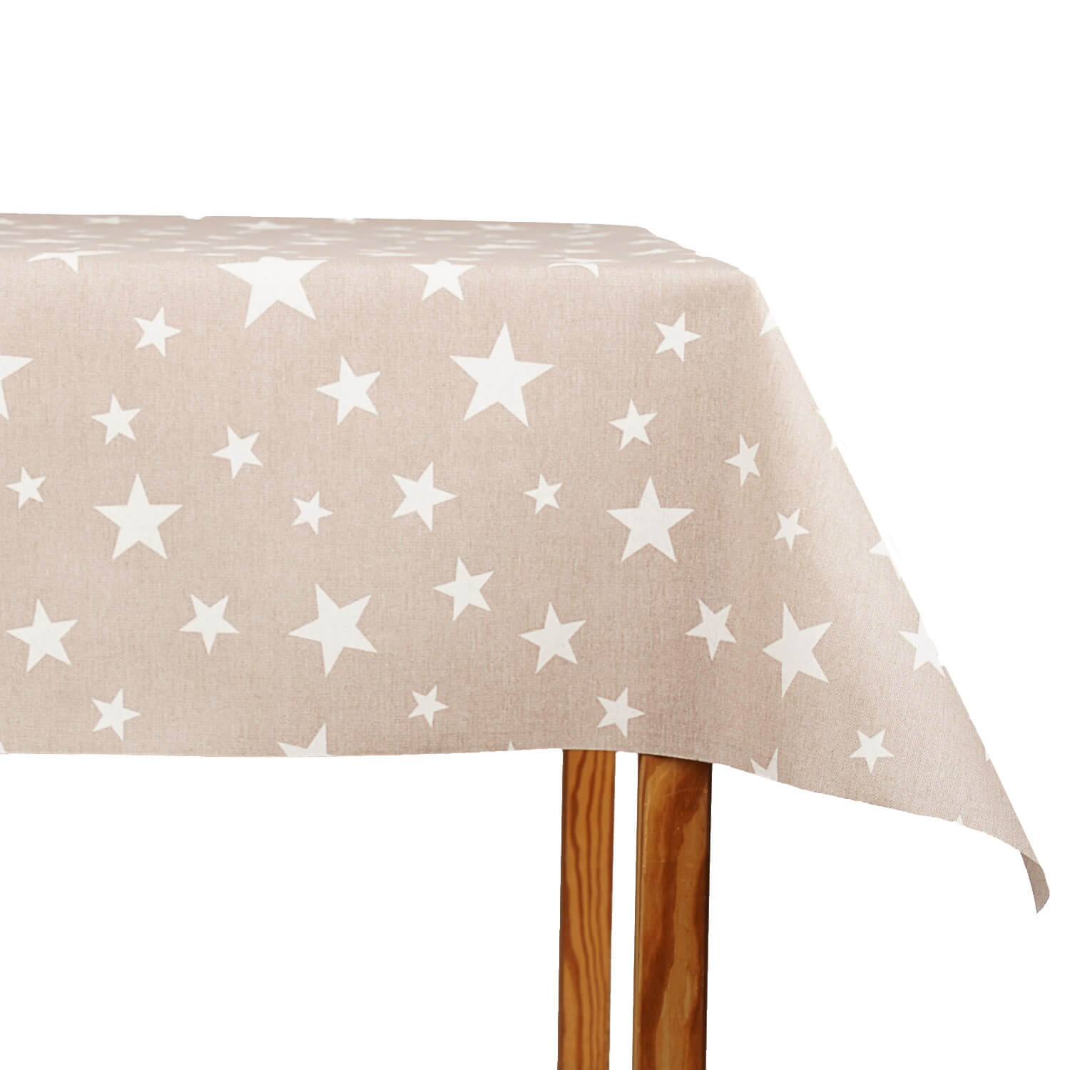 Toalha de mesa resinada com estrelas bege - Ribes y Casals