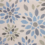 Toalha de Mesa Resinada com Padrão de Flores em Mosaico Azul - Ribes y Casals