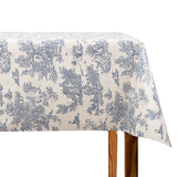 Algodão Revestido Toile de Jouy Azul e Branco - Ribes y Casals