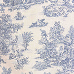 Algodão Revestido Toile de Jouy Azul e Branco - Ribes y Casals