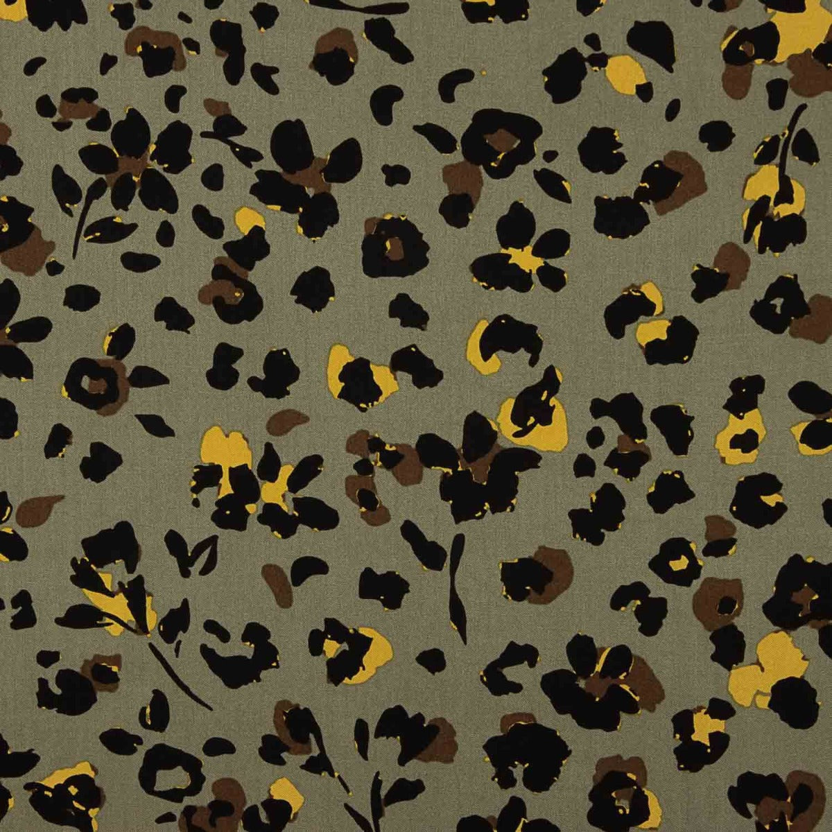 Viscose Estampada Jungle Chic verde - Ribes y Casals