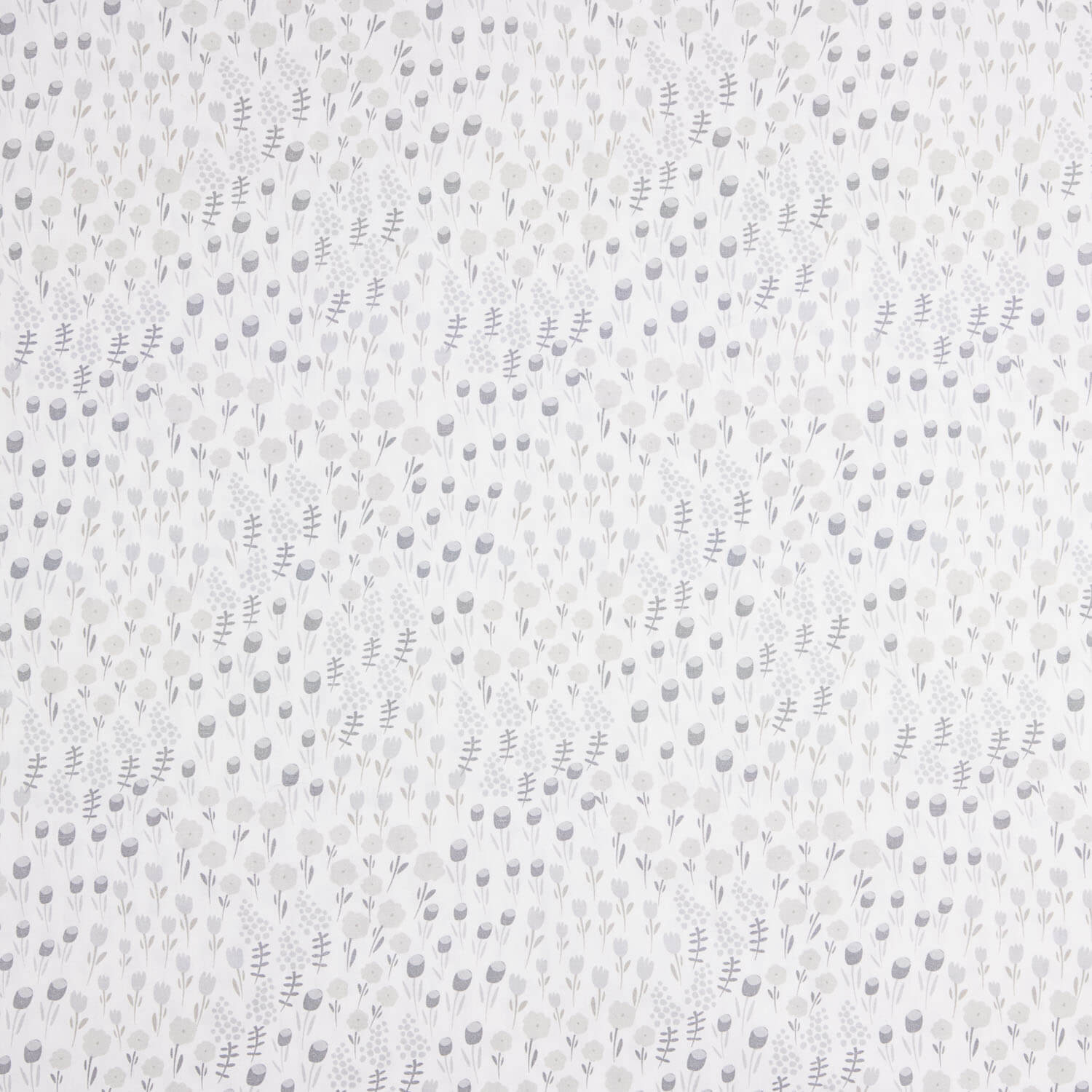 Percal estampado Pradera cinzento - Ribes y Casals