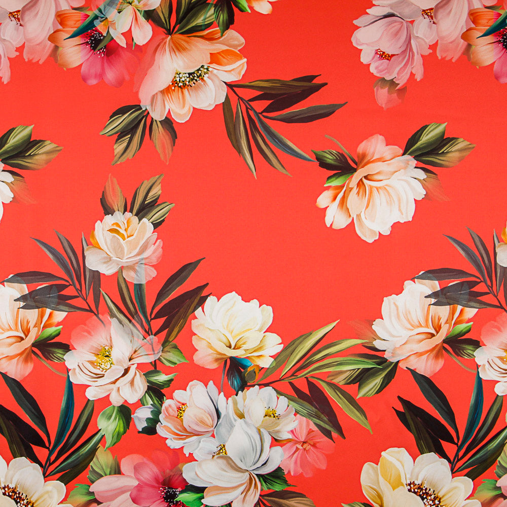 Fama Stretch Flores Coral - Ribes y Casals