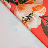 Fama Stretch Flores Coral - Ribes y Casals