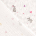 Muselina Algodão Coelhinhos Primavera - Ribes y Casals