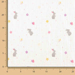 Muselina Algodão Coelhinhos Primavera - Ribes y Casals