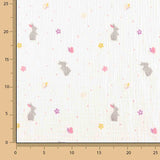 Muselina Algodão Coelhinhos Primavera - Ribes y Casals