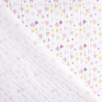 Muselina Algodão Corações Pastel - Ribes y Casals