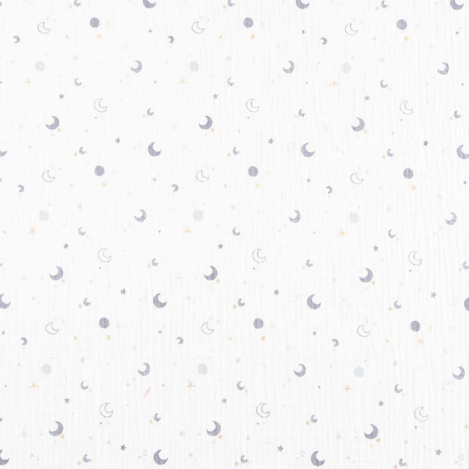 Muselina Algodão Luas e Estrelas Azul - Ribes y Casals