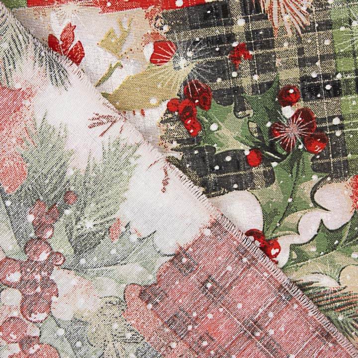Loneta estampada com motivos natalícios em patchwork escocês - Ribes y Casals