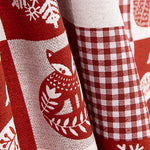 Loneta estampada com motivos natalícios em patchwork nórdico - Ribes y Casals