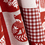 Loneta estampada com motivos natalícios em patchwork nórdico - Ribes y Casals